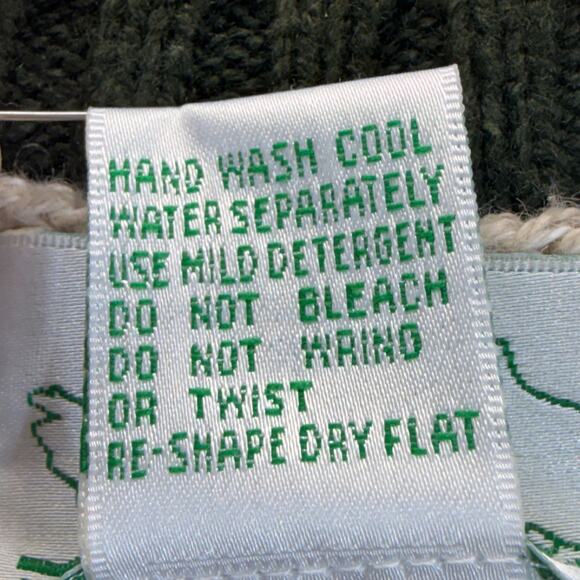 The Quaker Factory Christmas Knit Sweater Vest Women Sze L Button Up Embroidered - Picture 8 of 11